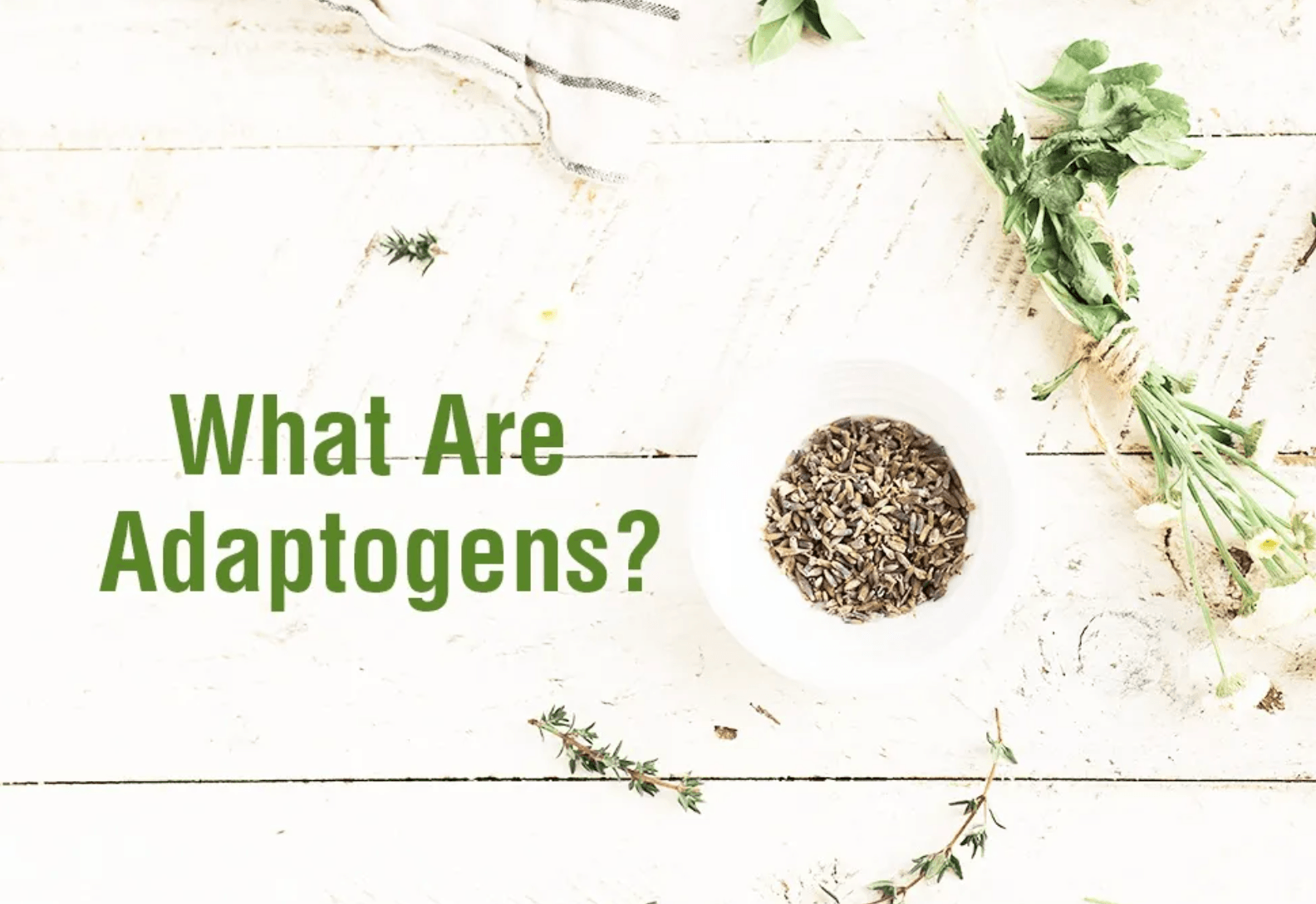 what are adaptogens picture with greenary