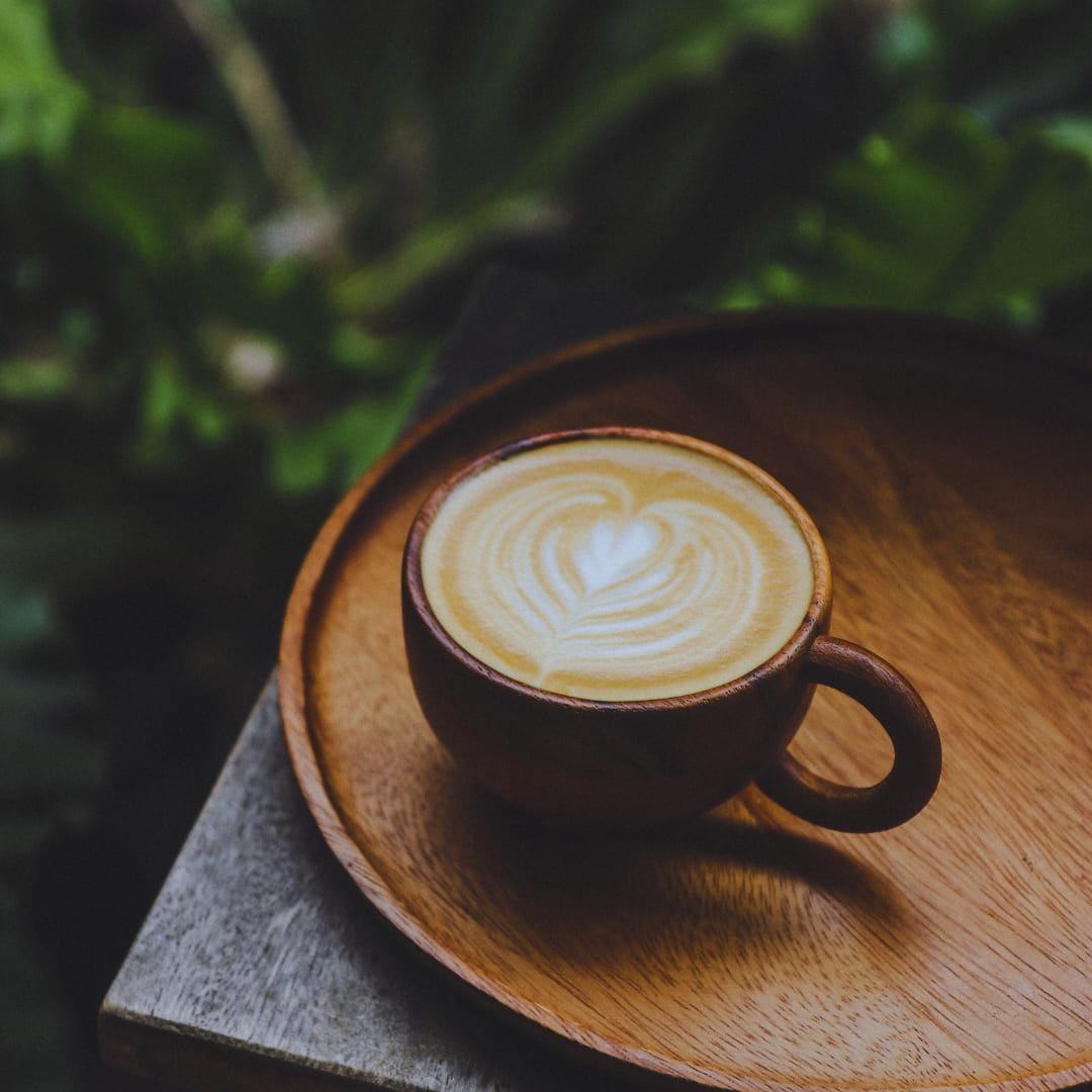 Coffee sitting on the table