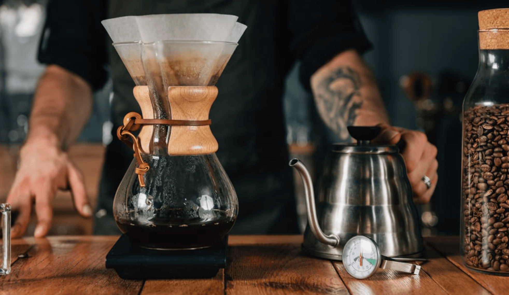 mushroom coffee with cafetiere