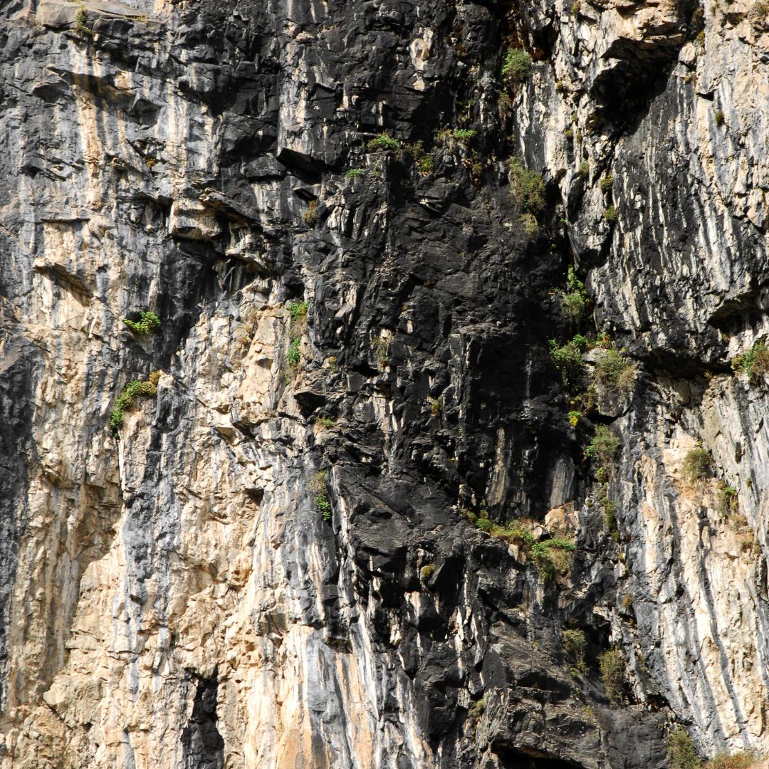 Image of Shilajit on a mountain side